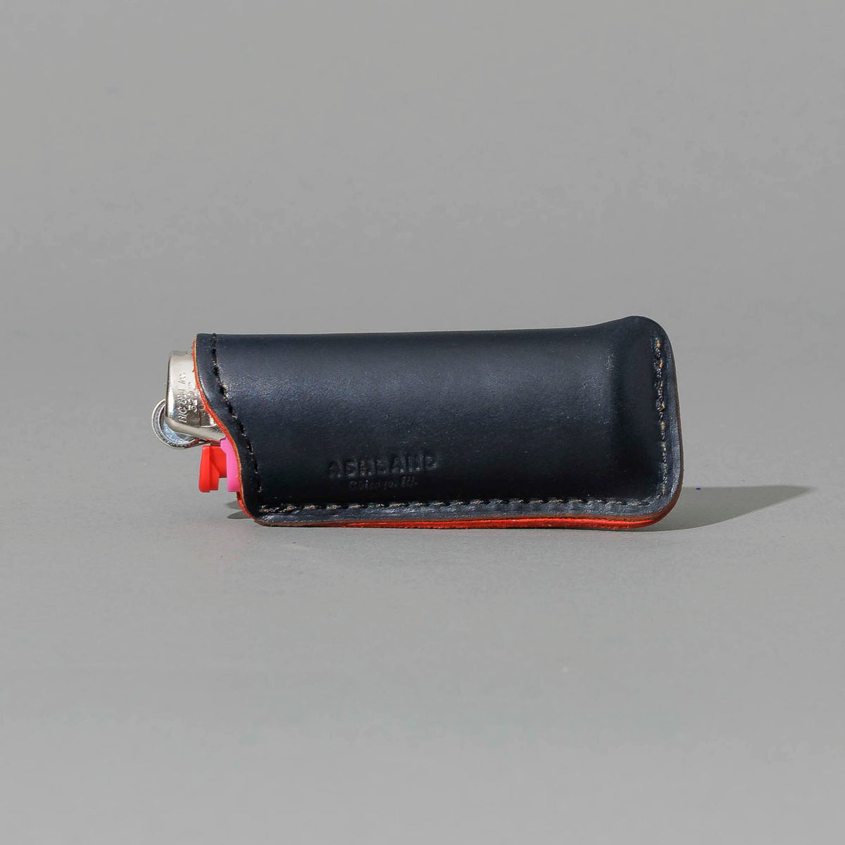 One-Off Skeleton Lighter in Black Shell Cordovan, back view