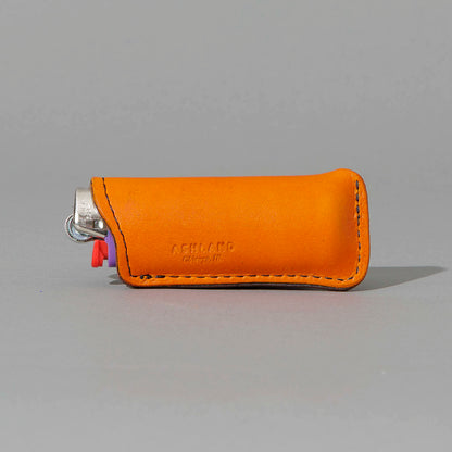 One-Off Skeleton Lighter in Orange Latigo, back view