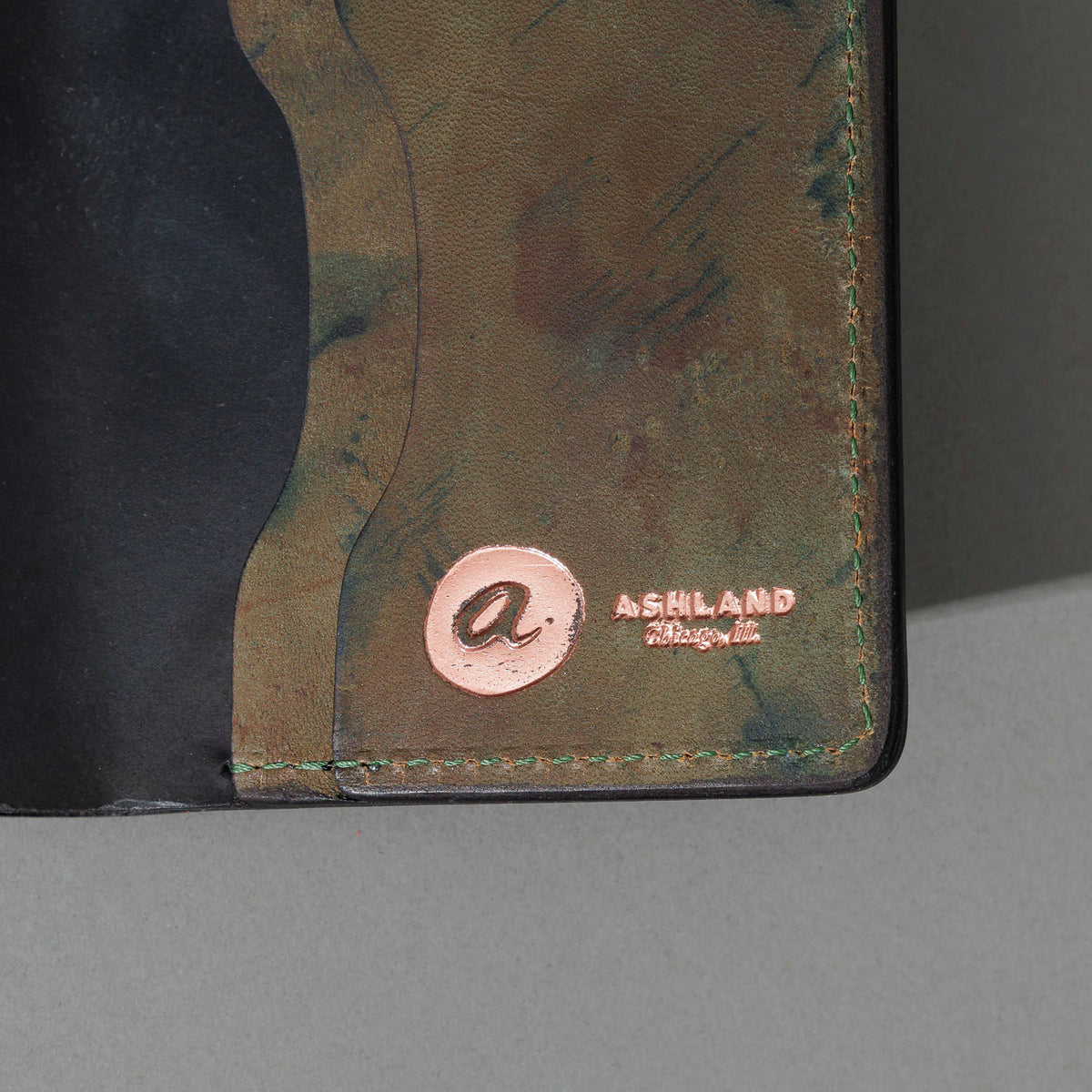 One-Off Tony the Ant in Branded Black and Reverse Shell Cordovan, Number Six Embroidery, close-up detail, shot 3