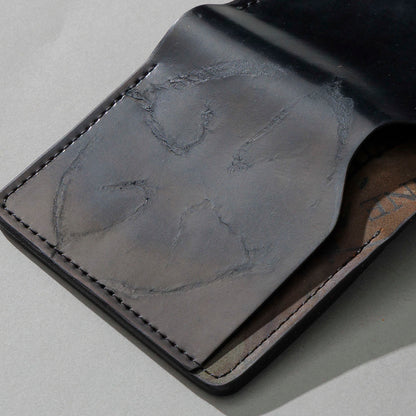 One-Off Tony the Ant in Branded Black and Reverse Shell Cordovan, Number Six Embroidery, close-up detail, shot 4