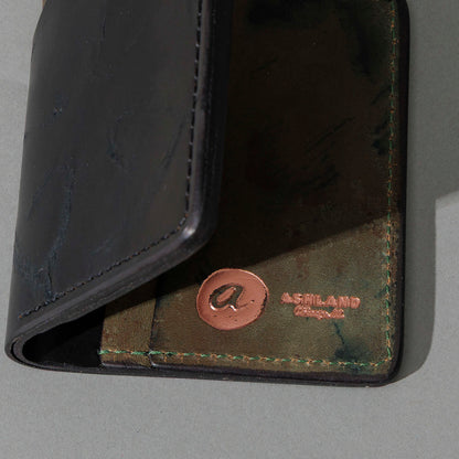 One-Off Tony the Ant in Branded Black and Reverse Shell Cordovan, Number Six Embroidery, back view