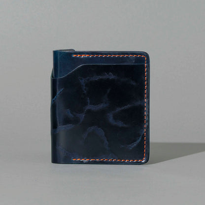 One-Off Tony the Ant in Branded Blue Shell Cordovan, front view, shot 1