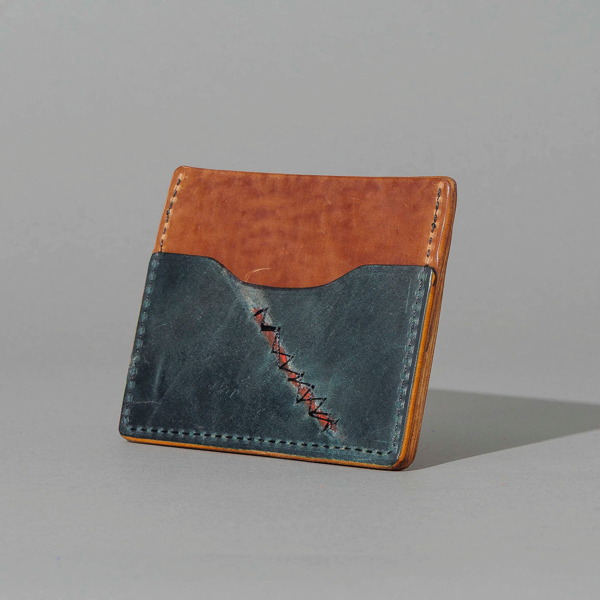 One-Off Frankenstein in Crackled Reverse Natural Shell Cordovan, back view, shot 1