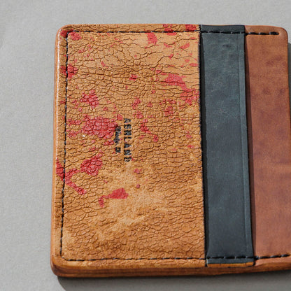 One-Off Frankenstein in Crackled Reverse Natural Shell Cordovan, angled view lying flat