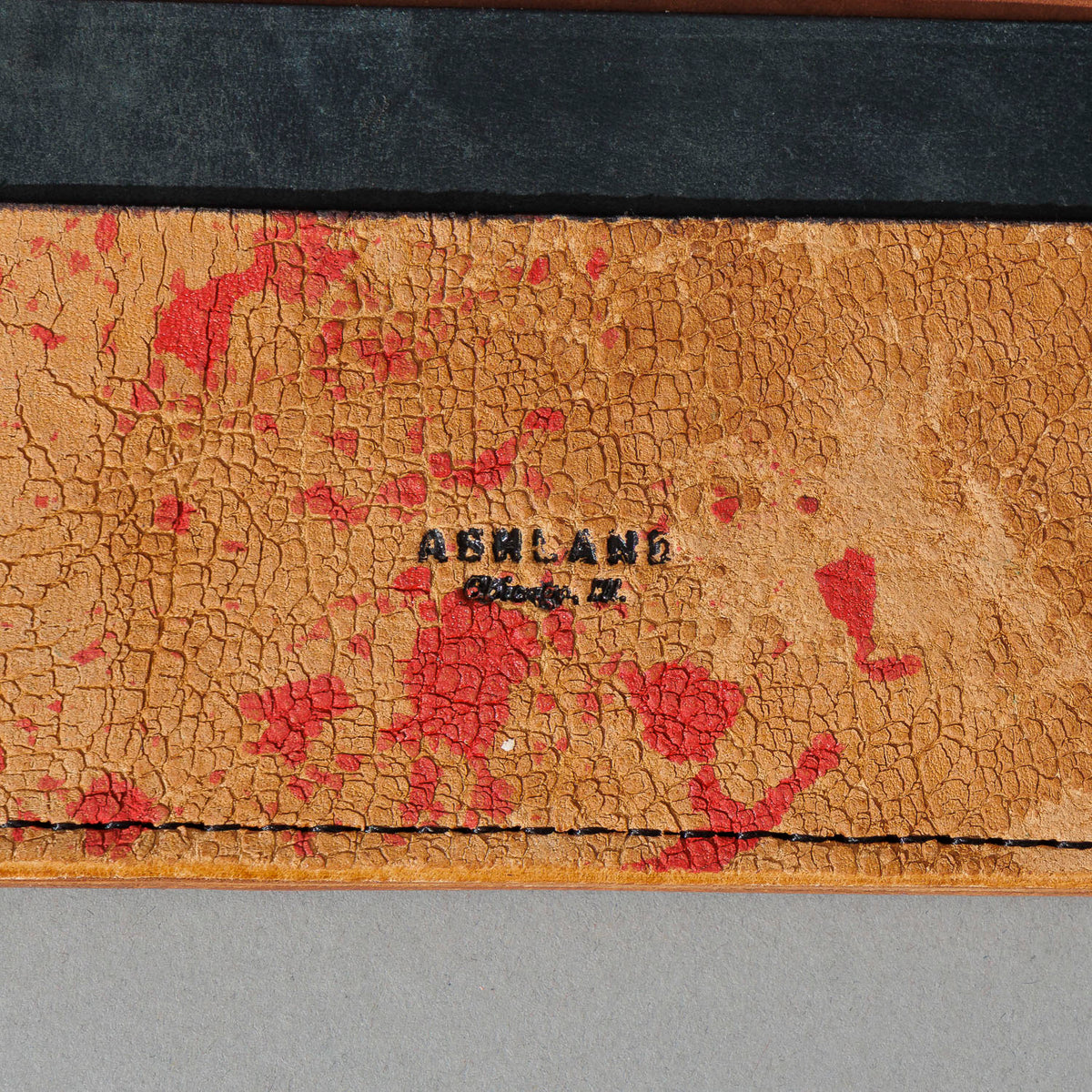 One-Off Frankenstein in Crackled Reverse Natural Shell Cordovan, close-up detail, shot 1