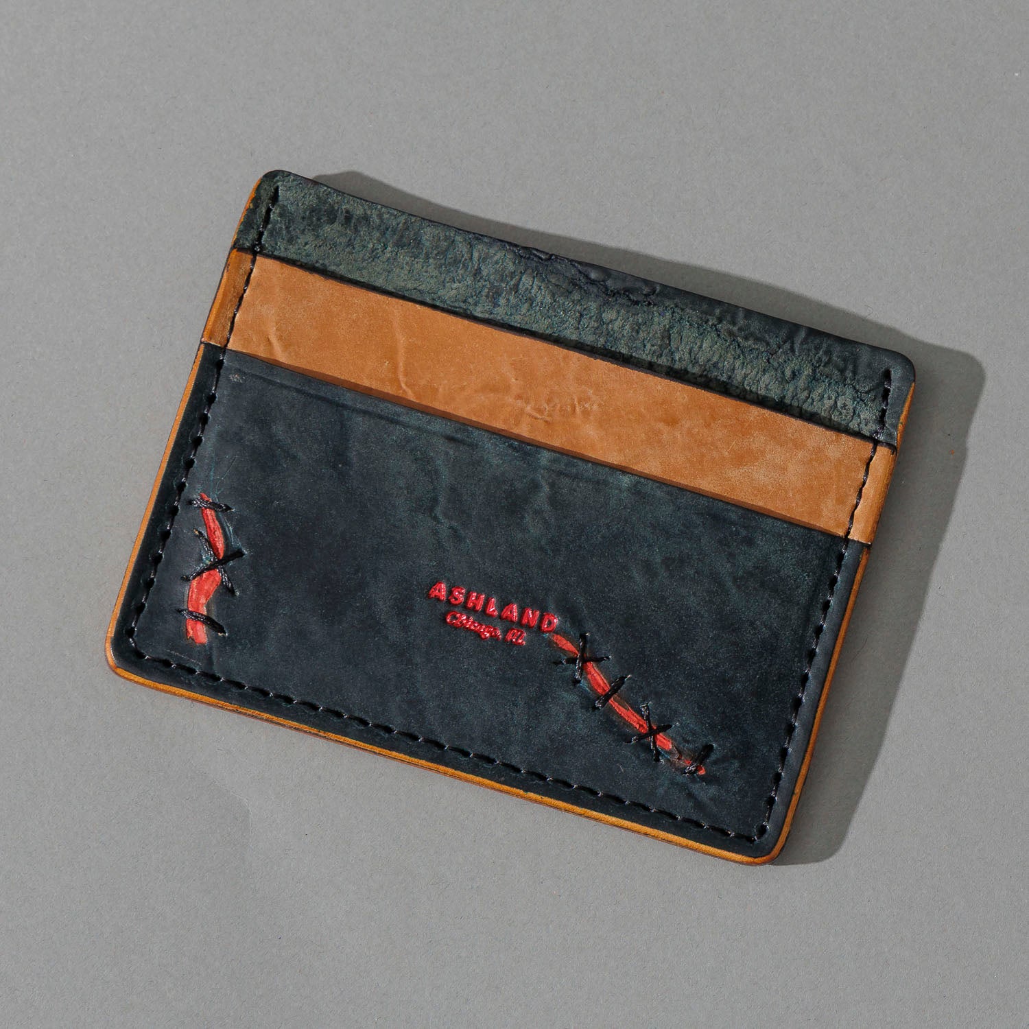 One-Off Frankenstein in Tumbled Black Shell Cordovan, front view, shot 2