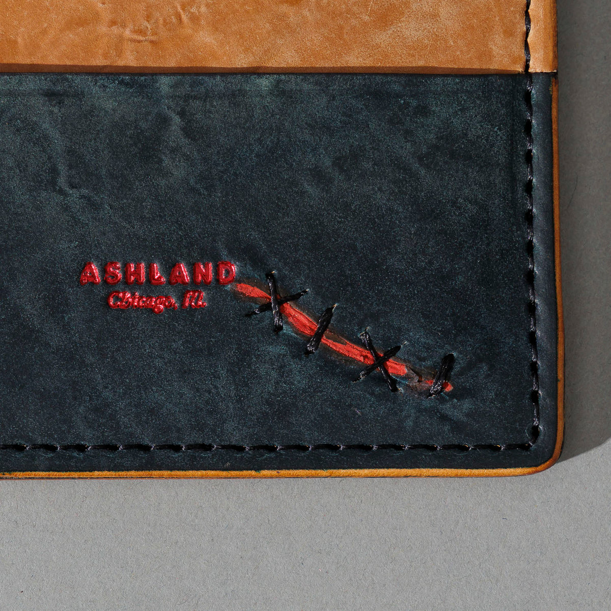 One-Off Frankenstein in Tumbled Black Shell Cordovan, close-up detail, shot 2