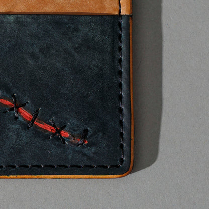 One-Off Frankenstein in Tumbled Black Shell Cordovan, close-up detail, shot 3
