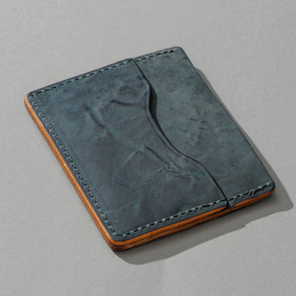 One-Off Frankenstein in Tumbled Black Shell Cordovan, angled view lying flat, shot 1