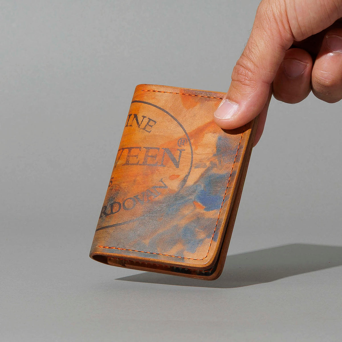 One-Off Bugs Moran in Psychedelic Shell Cordovan, held in hand, shot 2