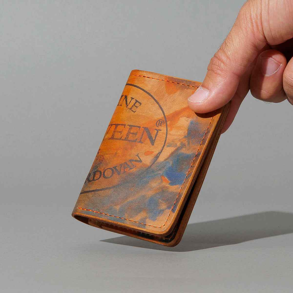 One-Off Bugs Moran in Psychedelic Shell Cordovan, held in hand, shot 3