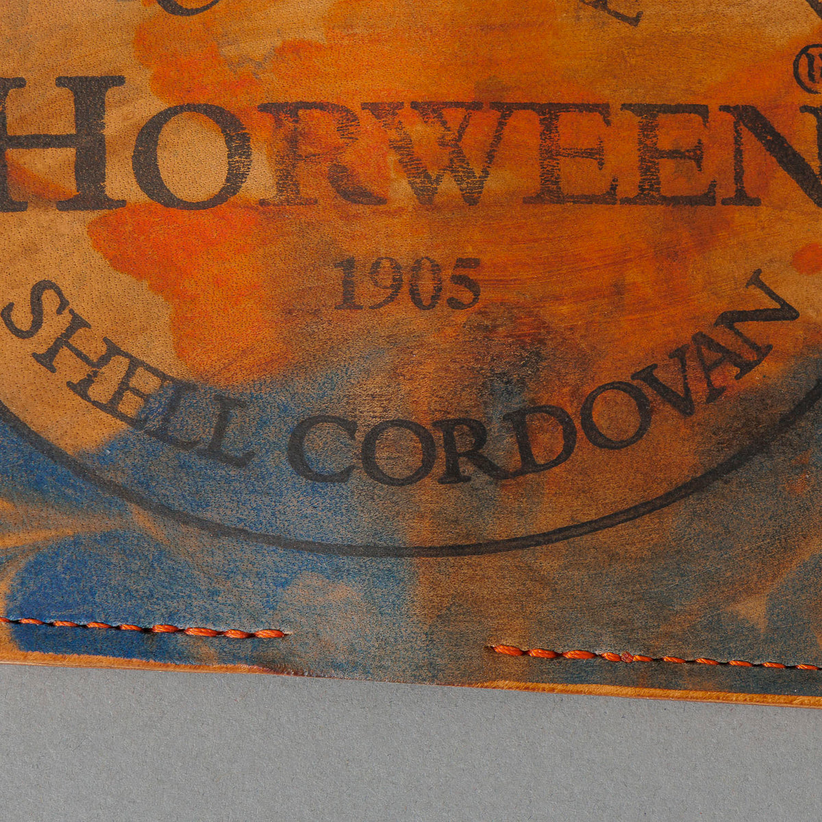One-Off Bugs Moran in Psychedelic Shell Cordovan, close-up detail, shot 4