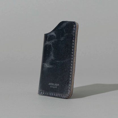 One-Shot Card Case in Slate Vintage, side profile view