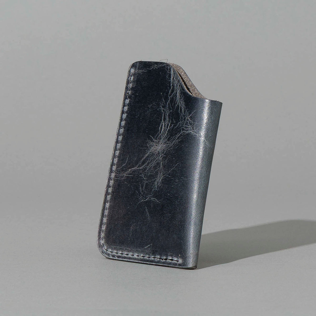 One-Shot Card Case in Slate Vintage, front view, shot 1