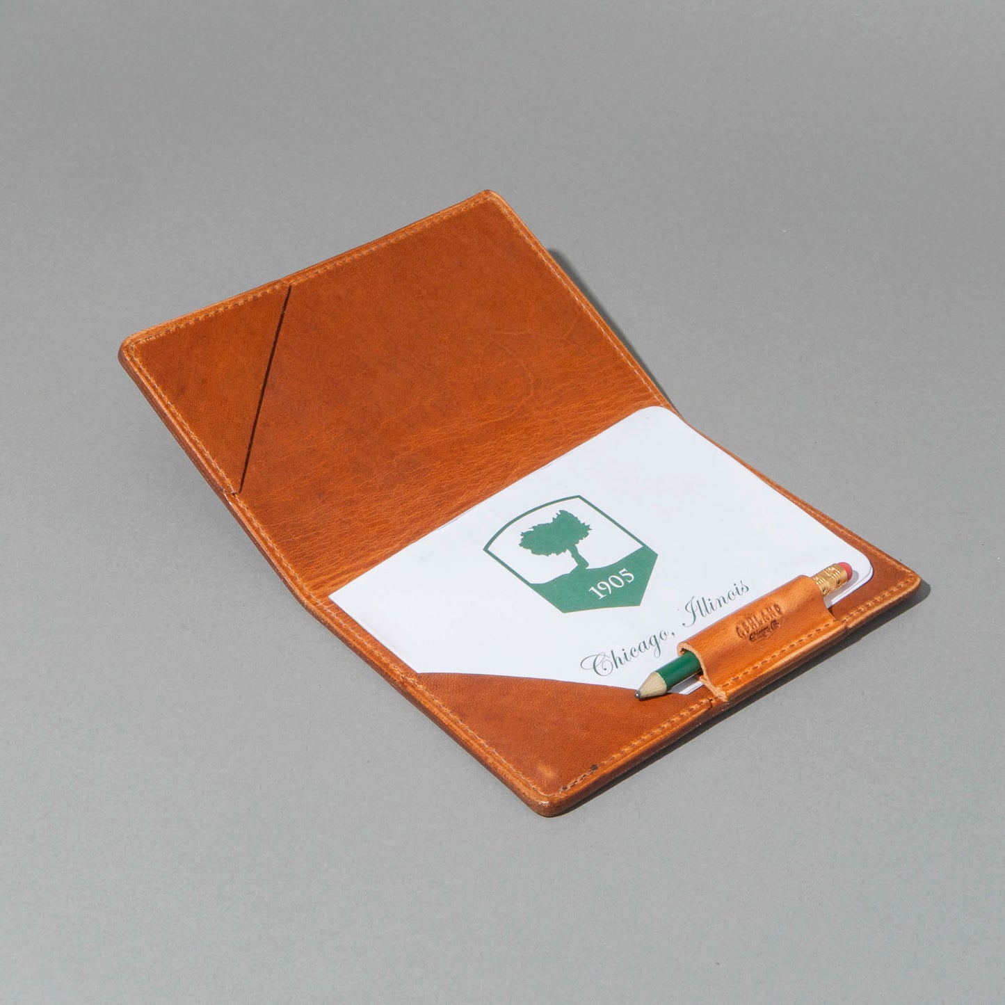B-Grade Leather Golf Scorecard Holder
