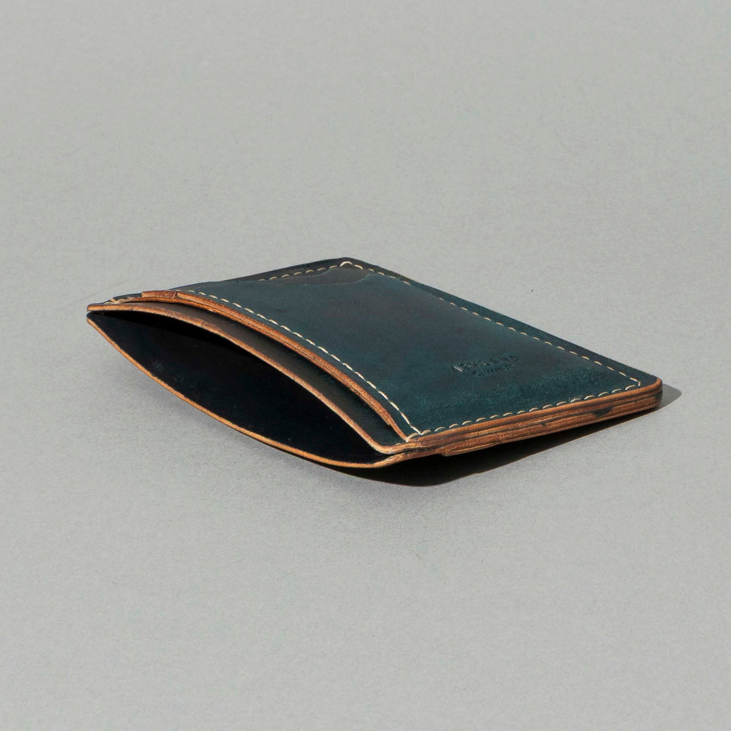 Men's Card Holder | Horween® Shell Cordovan, Green | Ashland Leather