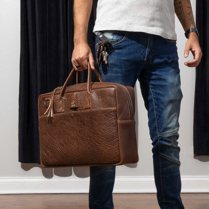 One-Off LaSalle Leather Briefcase