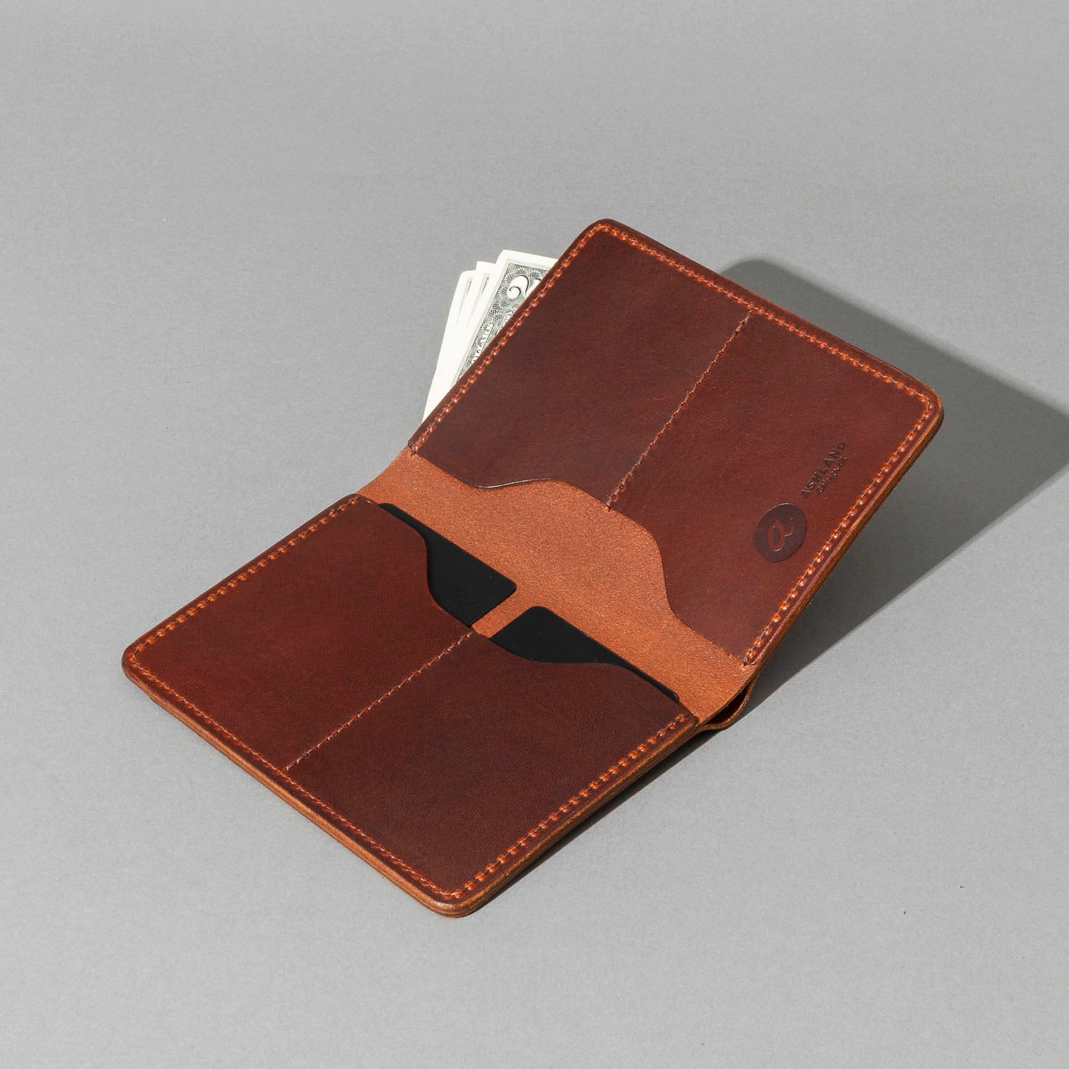 Fat Herbie Double Bifold Wallet (Brown Cypress) | Horween Leather