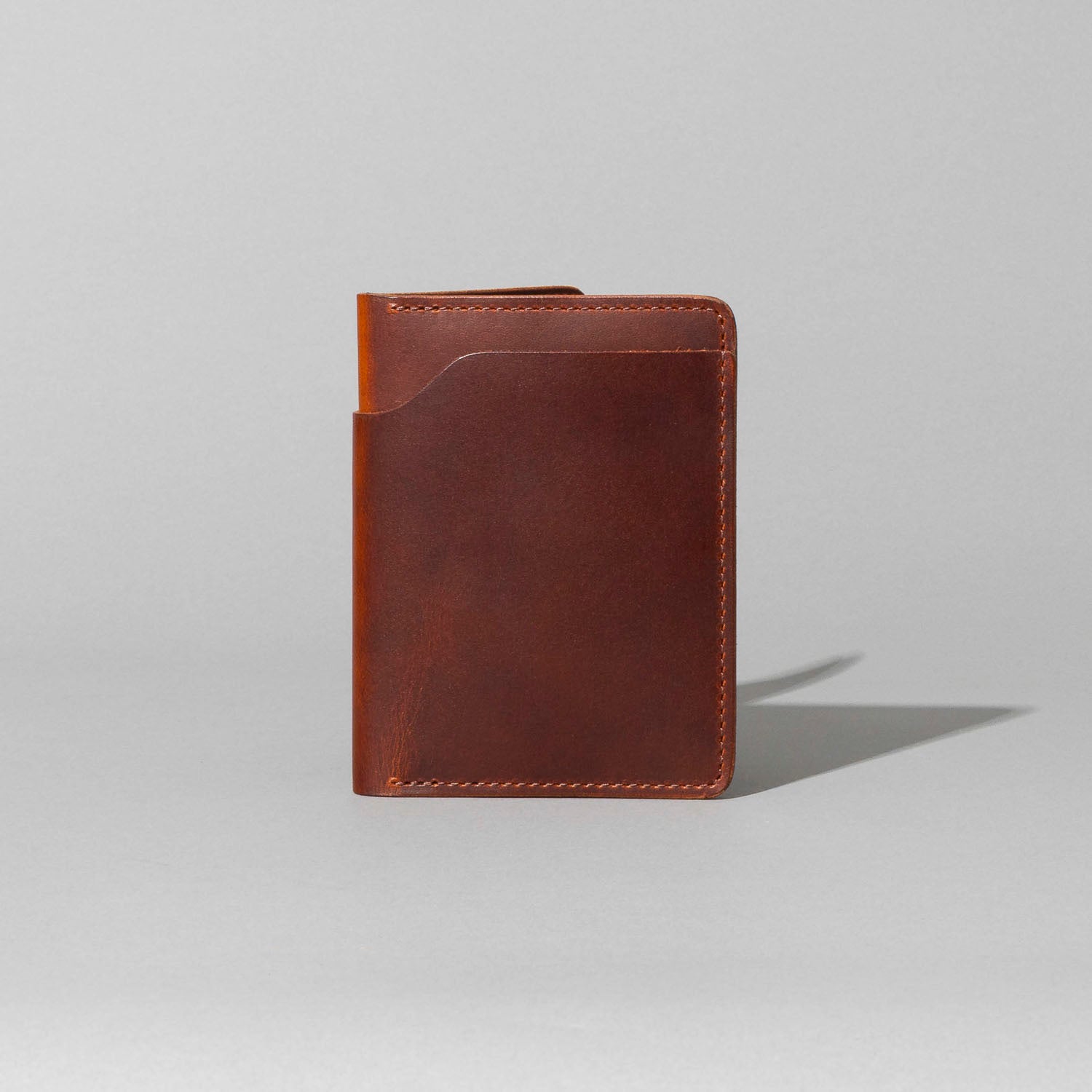 ashland lether　HORWEEN 二つ折り財布 ダークブラウン Fat Herbie Double Bifold Wallet (Brown Cypress) | Horween Leather