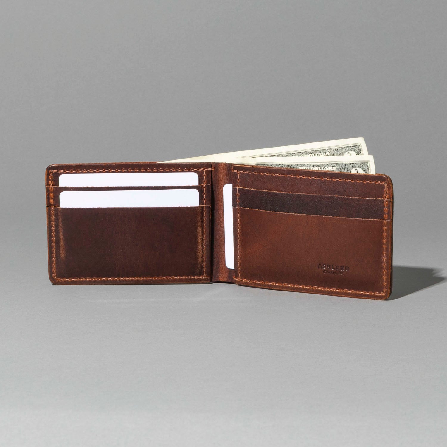 ★ Ashland Leather 二つ折り財布★ Ashland Leather Mini Fox Leather Billfold Wallet - Limited Release