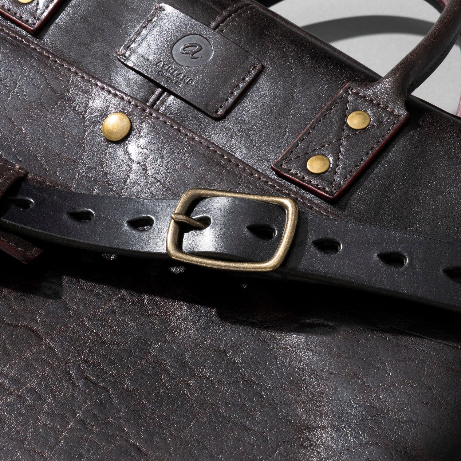 Leather Briefcase | Horween® Aspen Horsehide, Color 8 | Ashland