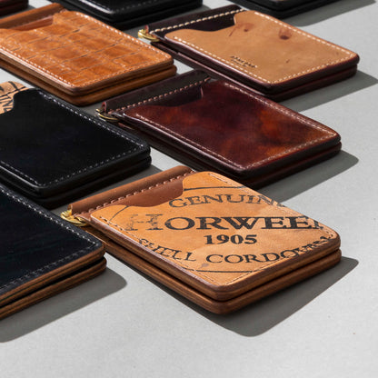 Shell Cordovan Mystery Capone Money Clip