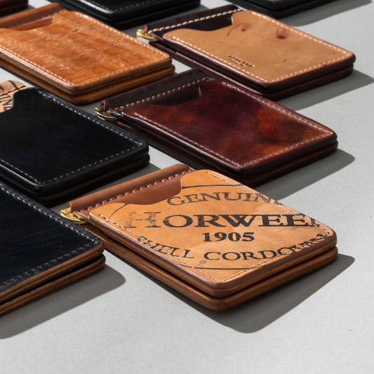 Shell Cordovan Mystery Capone Money Clip