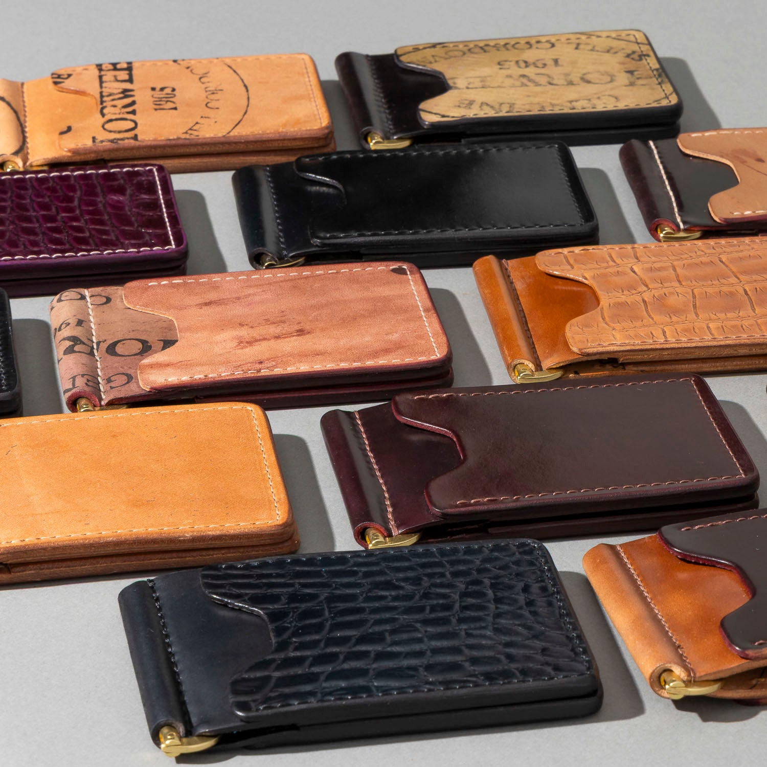 Shell Cordovan Mystery Capone Money Clip