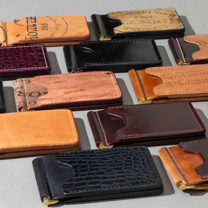 Shell Cordovan Mystery Capone Money Clip