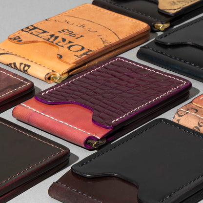 Shell Cordovan Mystery Capone Money Clip