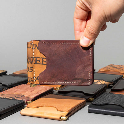 Shell Cordovan Mystery Capone Money Clip