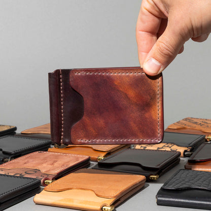 Shell Cordovan Mystery Capone Money Clip