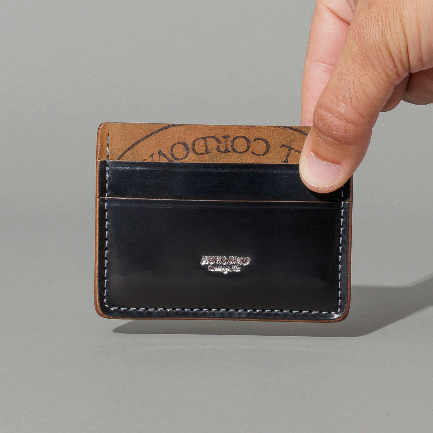 One-Off 6-slot Vertical Frank Card Holder (Shell Cordovan