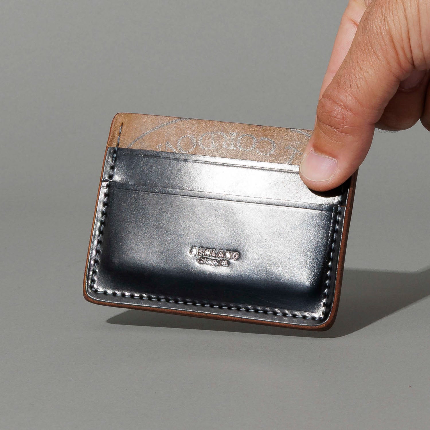 One-Off 6-slot Vertical Frank Card Holder (Shell Cordovan