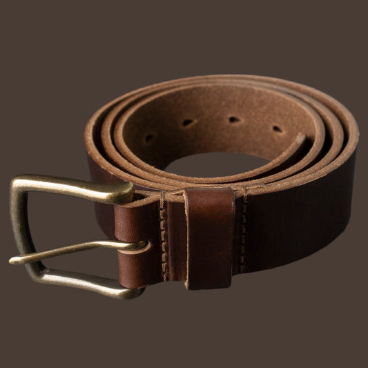 Irregular Horween Leather Belt