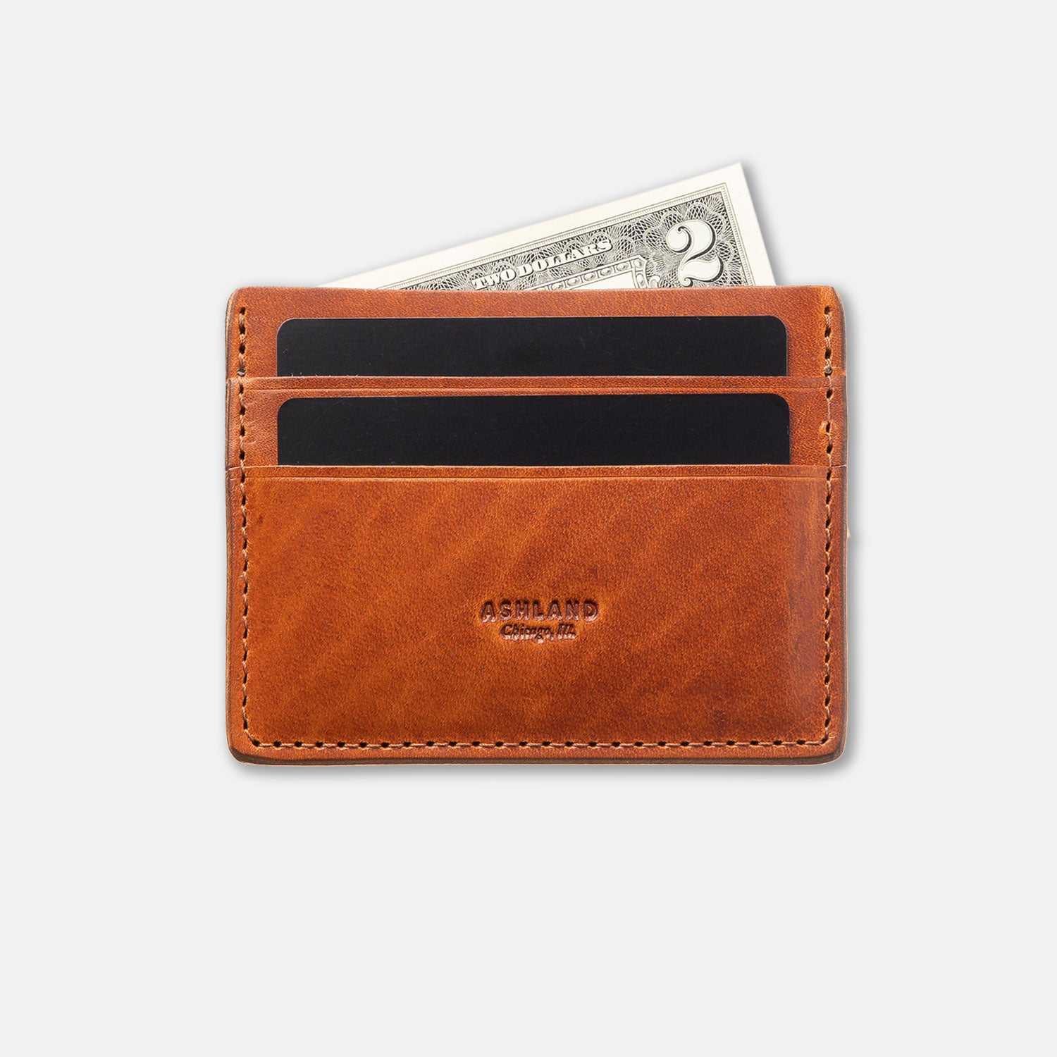 Leather Card Holder | Horween® Dublin, English Tan | Ashland Leather