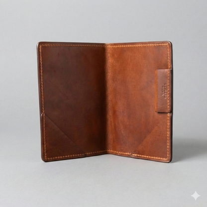 エルメスカードスタンド　プレイヤードシリーズ　ウッド　レザーブラウン Ashland Leather Golf Score Card Holder