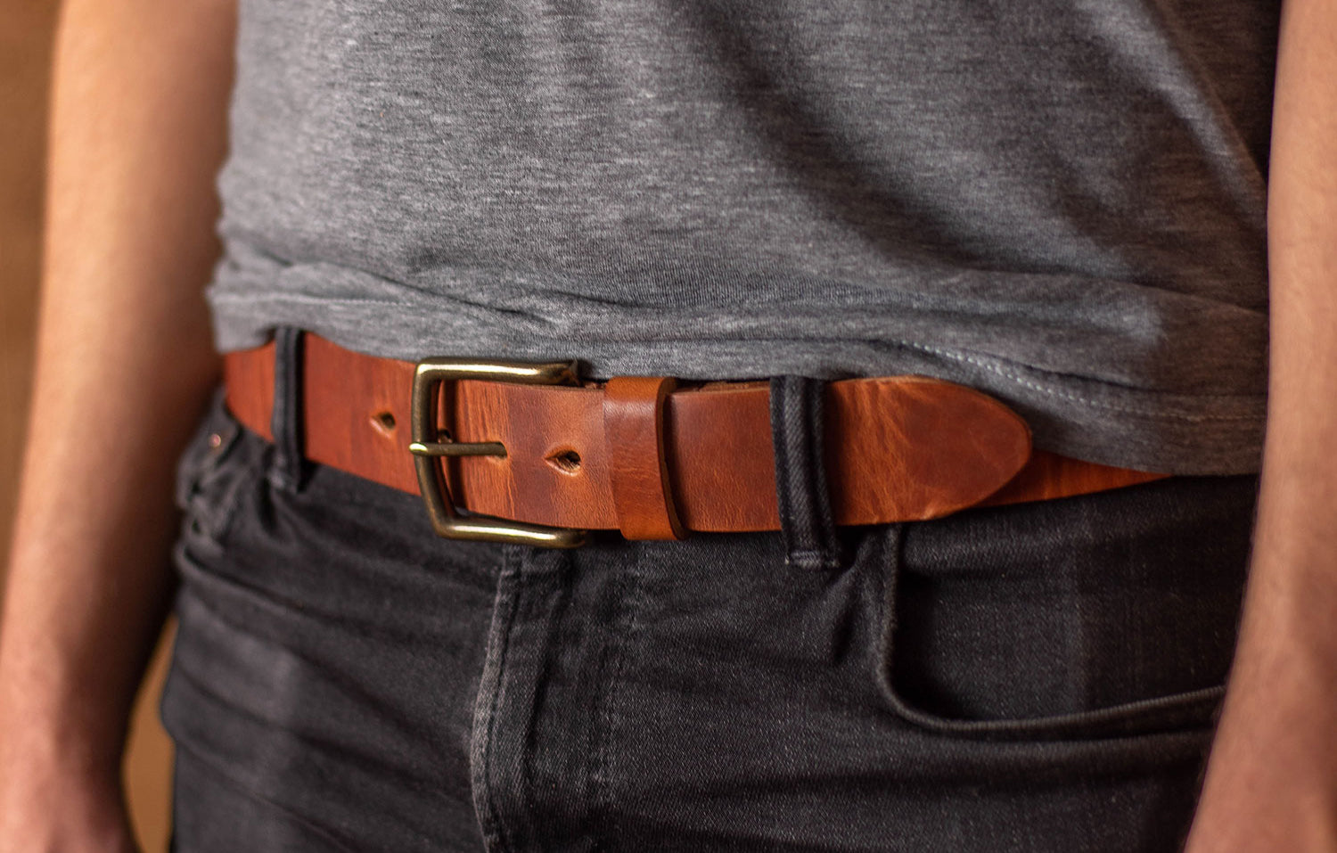 Leather belt outlet and wallet