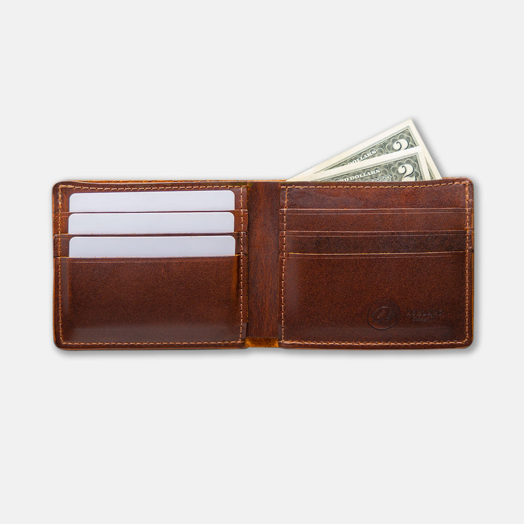 Ashland Leather Co. | Men's Leather Wallet - Tan Wallet - Horween Dublin