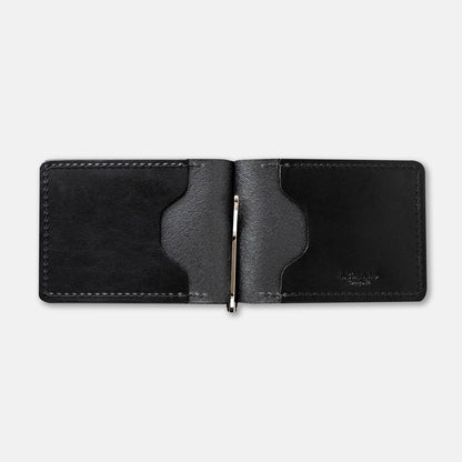 Capone Money Clip inside with full metal clasp closure revealed