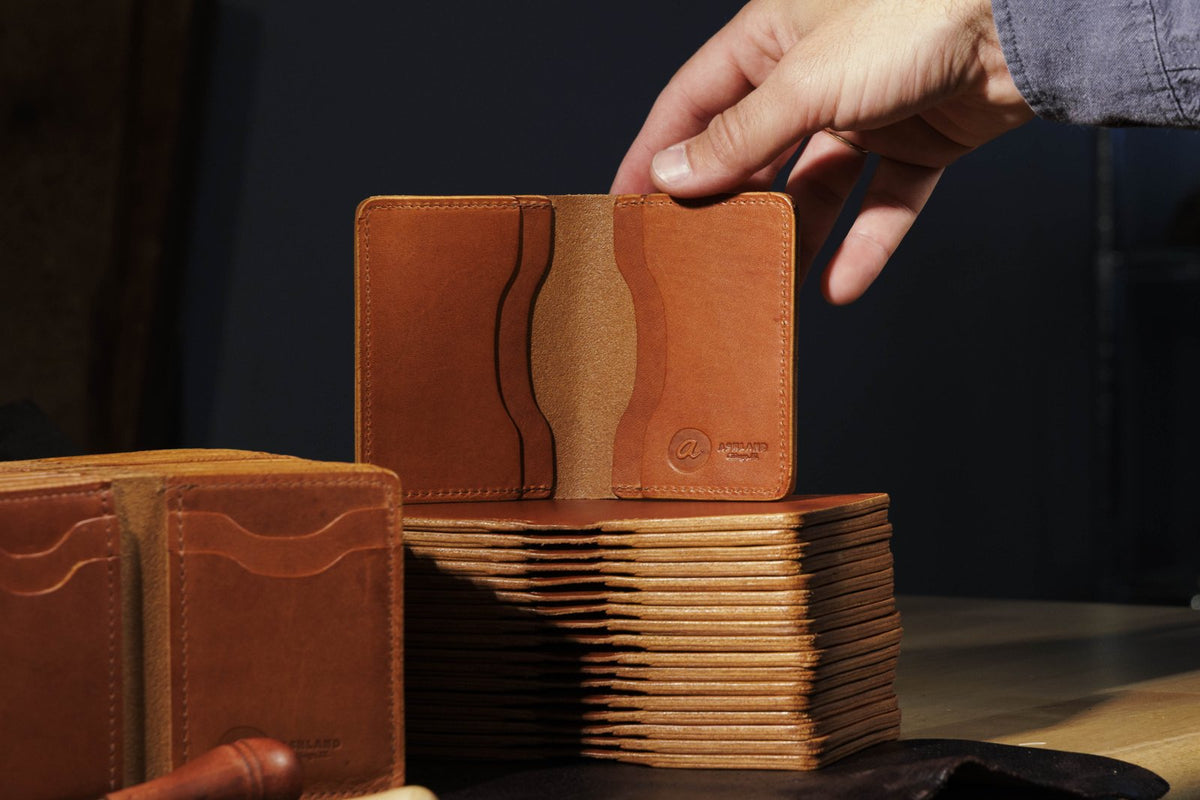 Bugs Moran wallets in the Ashland workshop