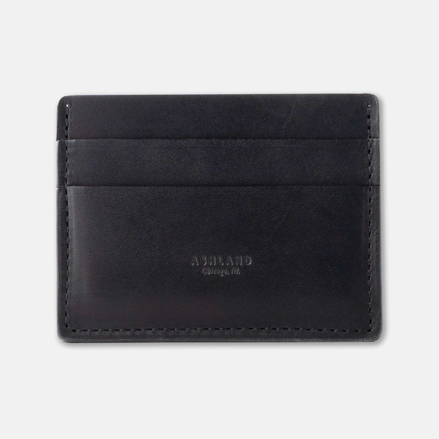 Black Leather Card Holder