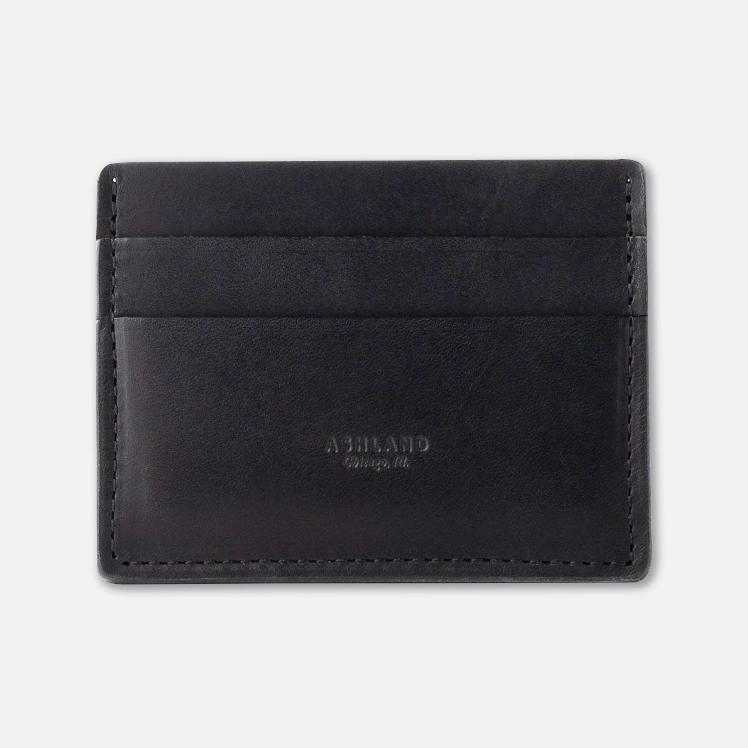 Black Leather Card Holder