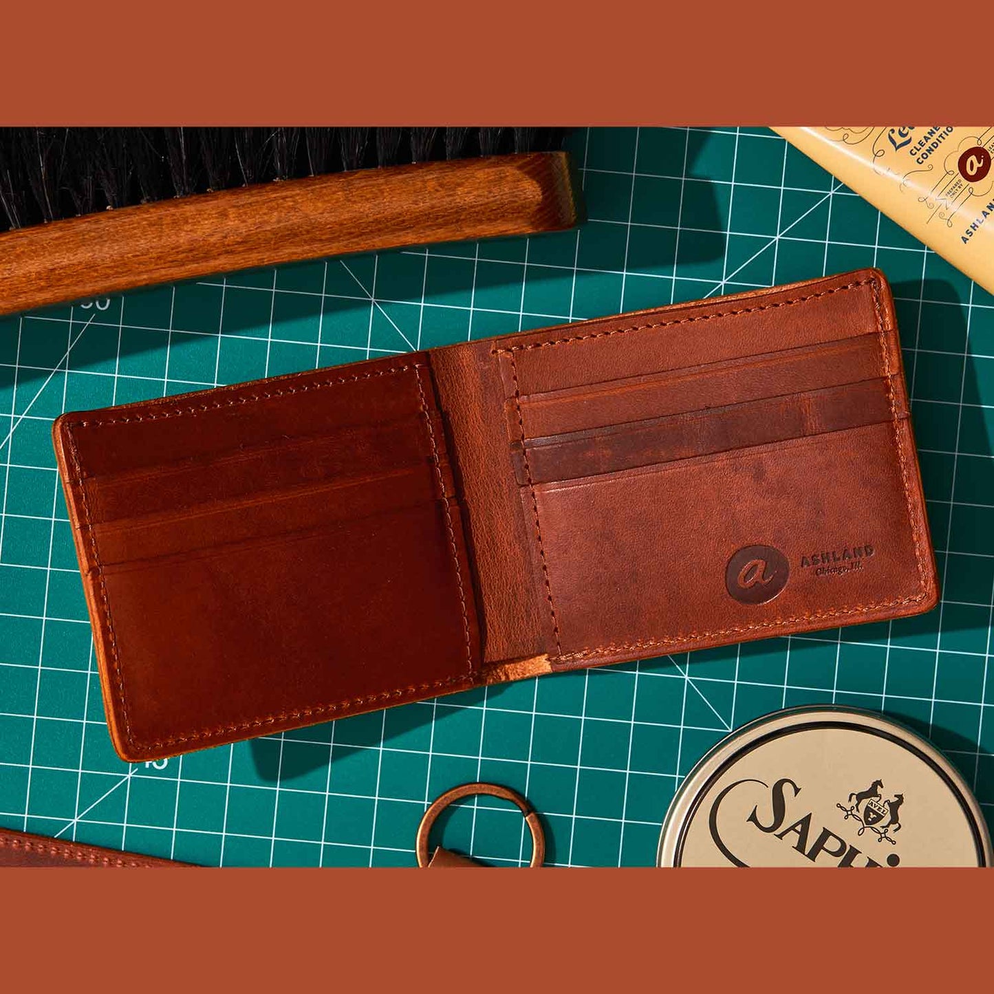 Johnny the Fox English Tan Dublin being prepared for shipping