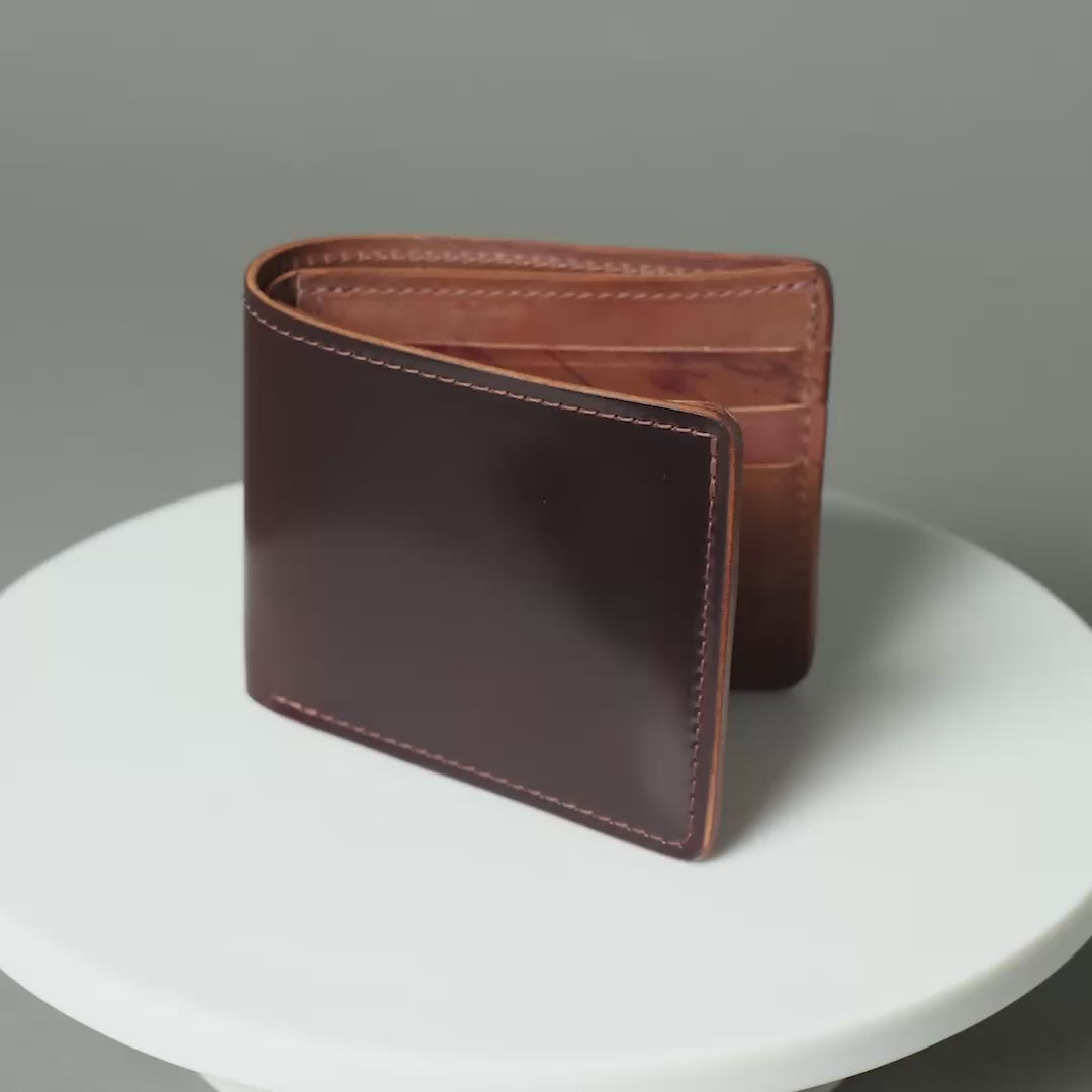 brunt Lシェイプウォレット Johnny the Fox Men's Leather Wallet (Shell) | USA Made – Ashland