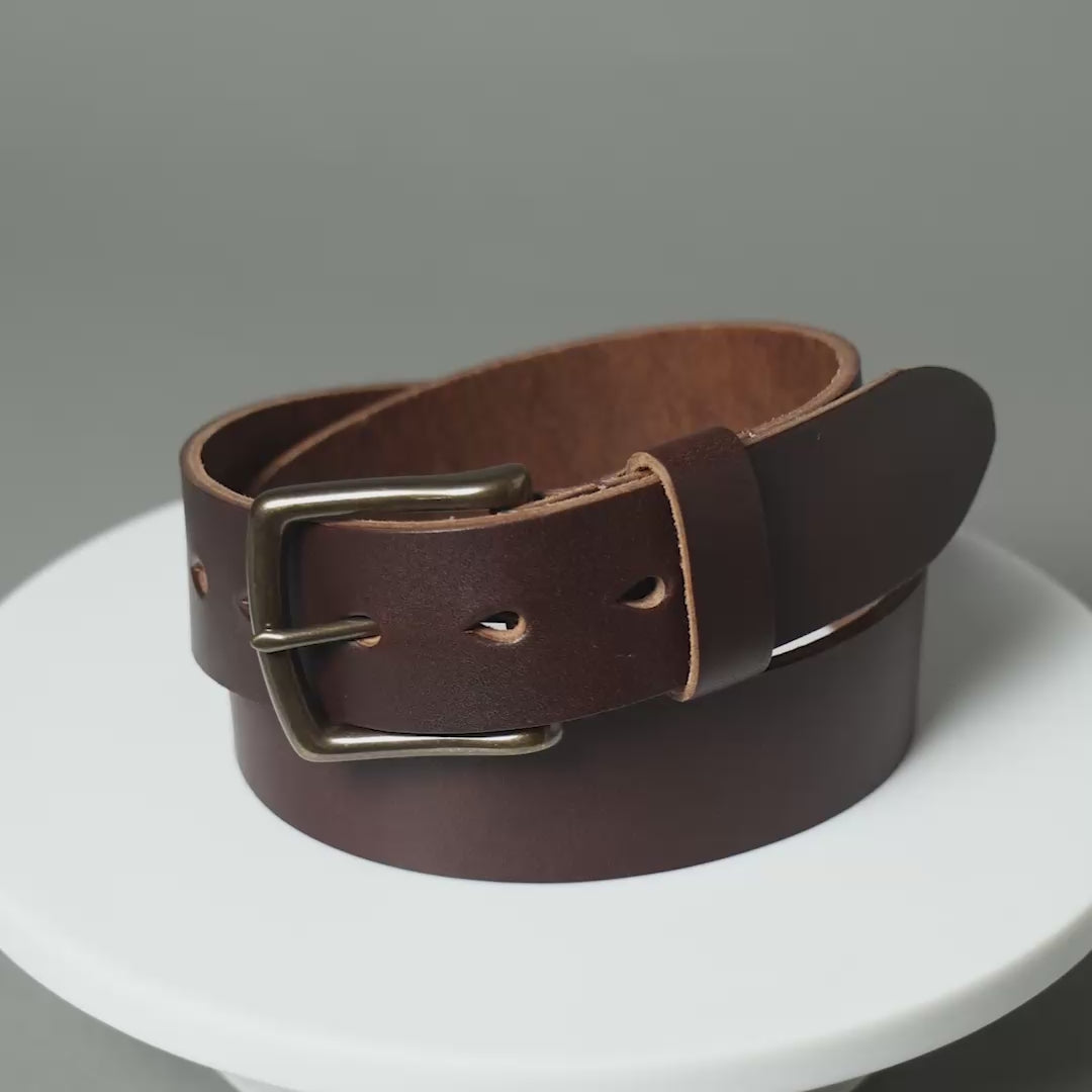 American Made Leather Belt (Brown) | Built to Last, Finest Leather