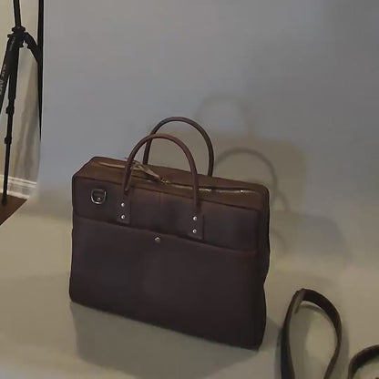 One-Off LaSalle Leather Briefcase