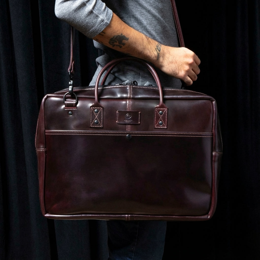 One-Off Shell Cordovan Briefcase