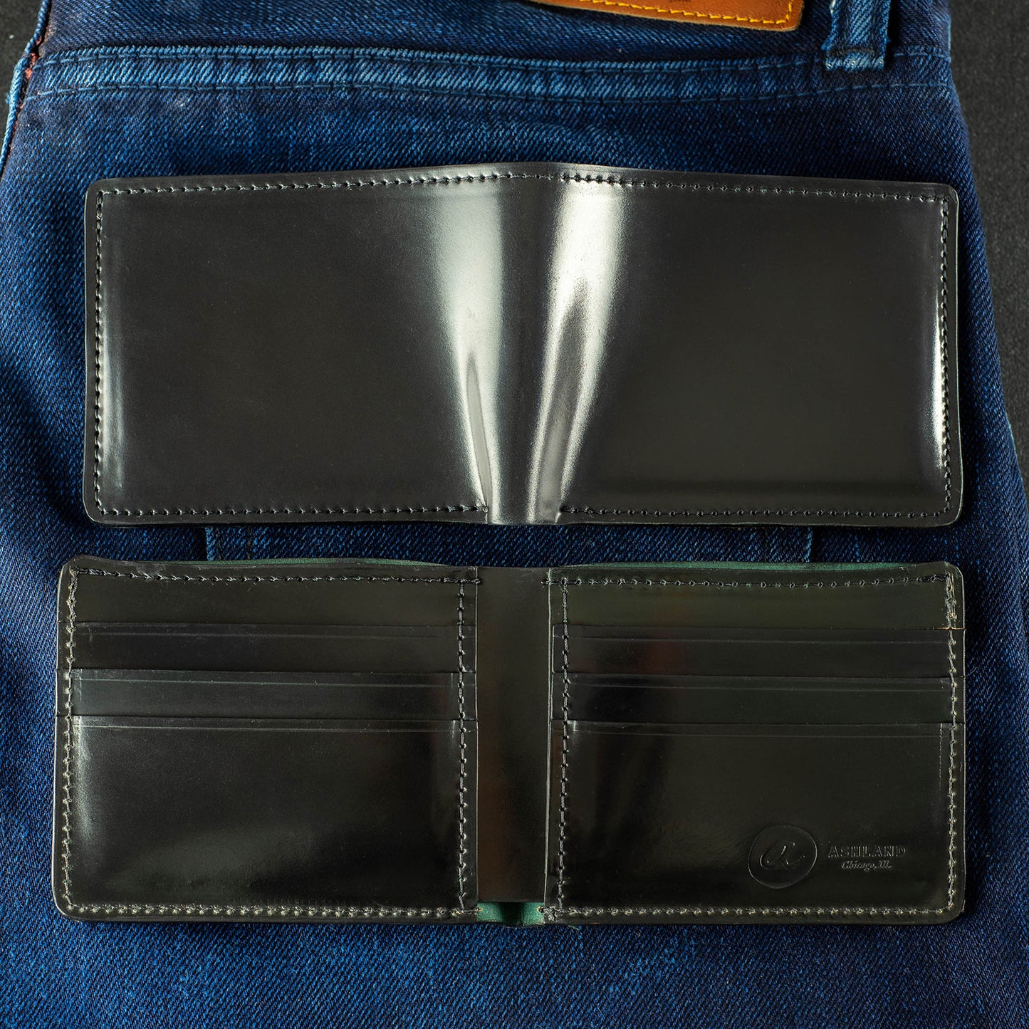 ashland leather wallet
