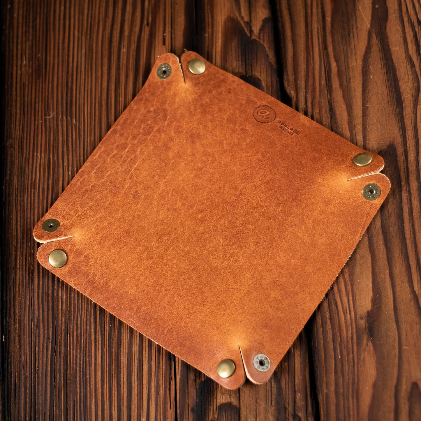 leather valet tray